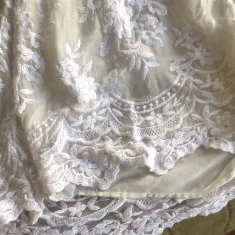 Zimmermann White Lace Mini Dress size 1 - Picture 3 of 4
